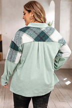 R&B | Plus Size Karos Shacket Jacke für Damen