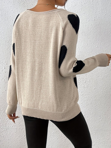 R&B | Pullover mit Herzmuster für romantischen Winterstil