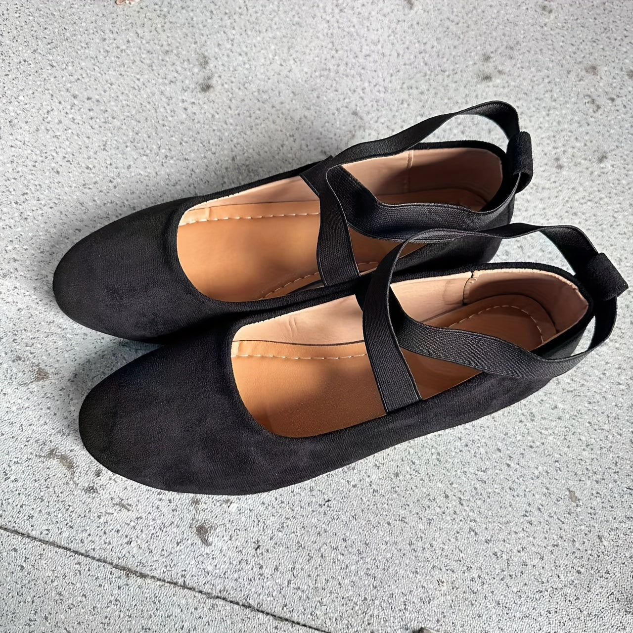 R&B | Einfache Damen Ballerinas aus Atmungsaktivem Samt