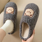 Flauschige Tierpantoffeln