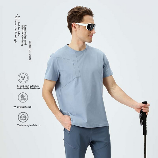 R&B | Herren Sport Frühling und Sommer Sonnenschutz kurze Ärmel