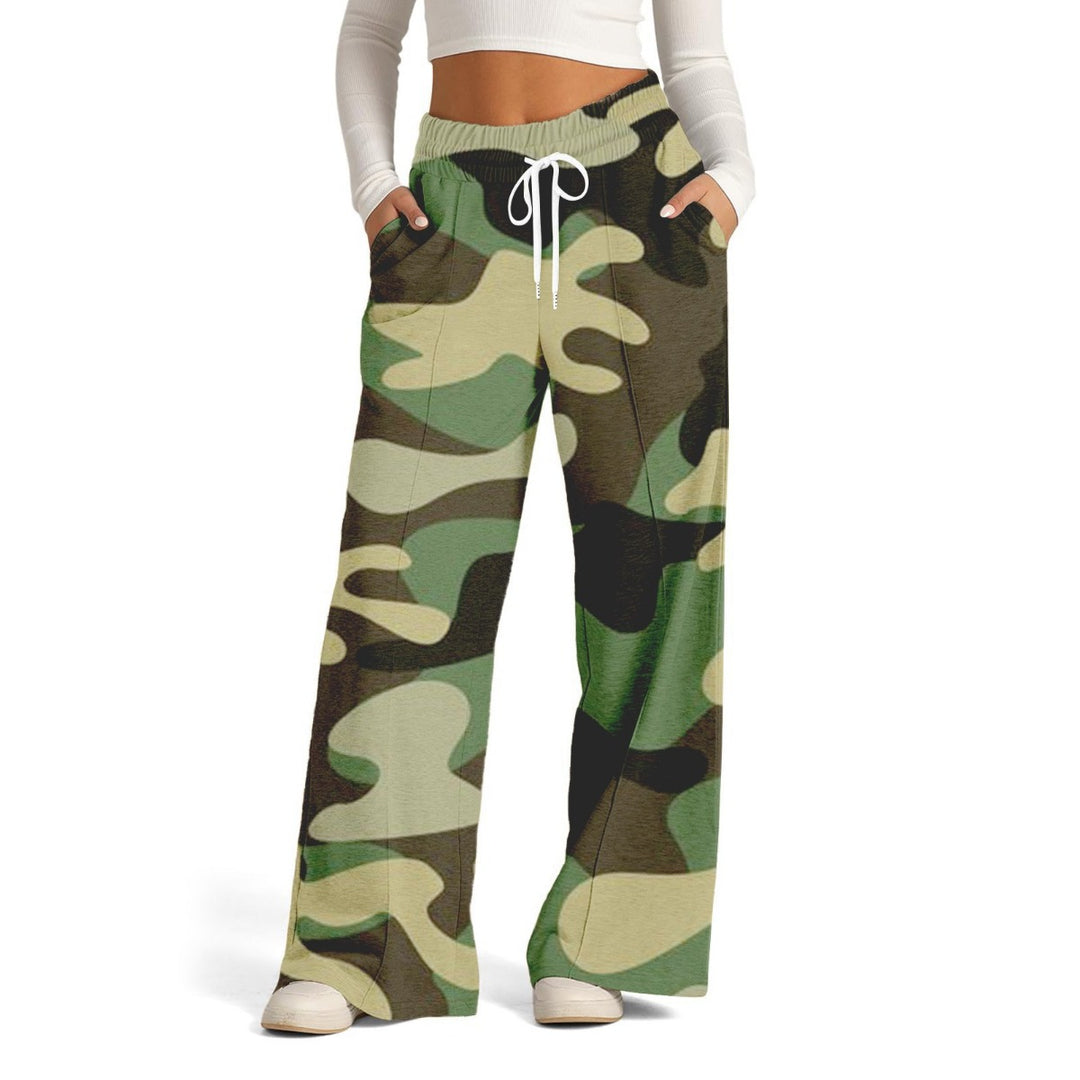 R&B | Camouflage-Jogginghose mit hoher Taille