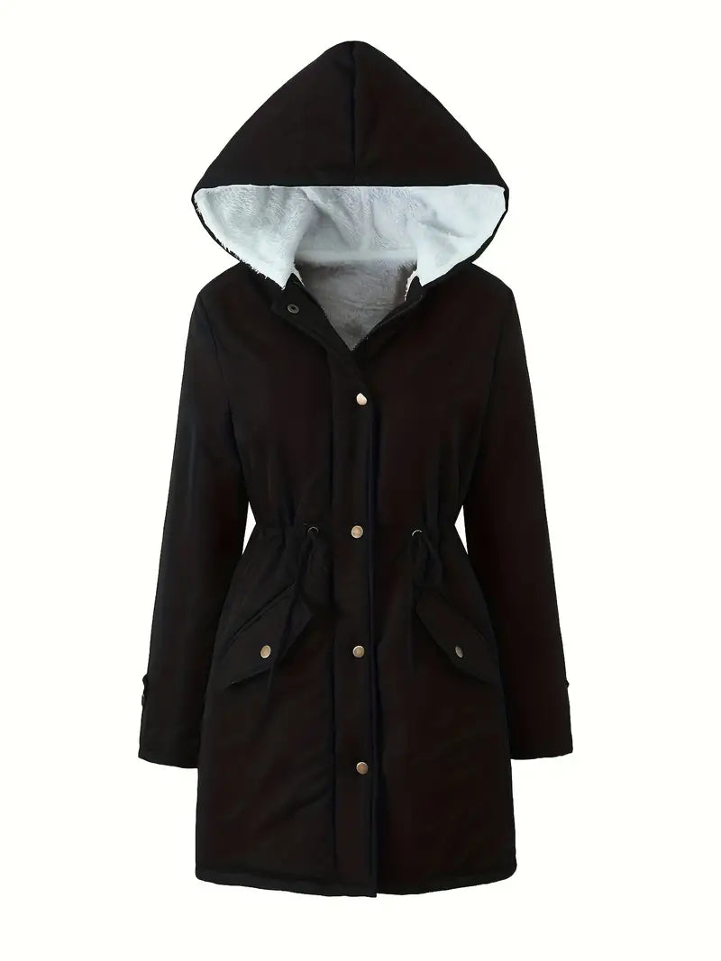 R&B | Gefütterte Parkajacke mit Kapuze Winddicht und Warm Praktisches Design