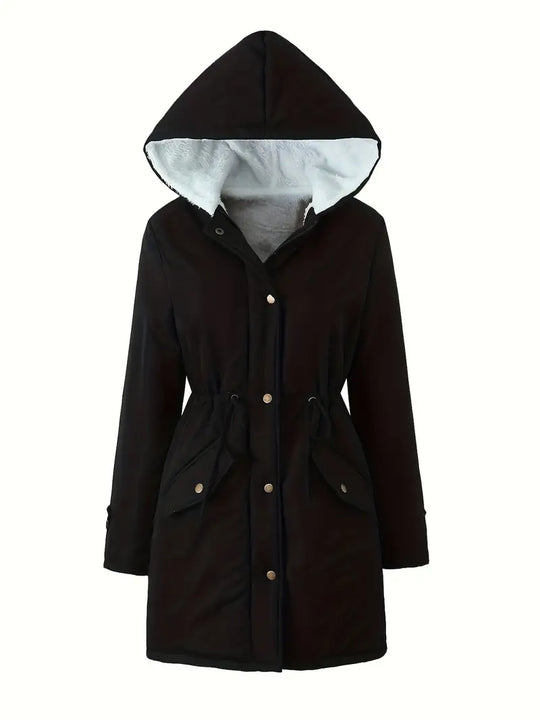 R&B | Gefütterte Parkajacke mit Kapuze Winddicht und Warm Praktisches Design