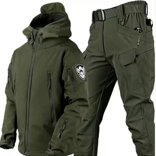 R&B Herren Outdoor-Set mit Kapuzenjacke und Cargohose