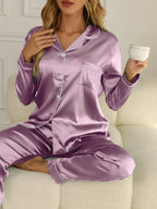 R&B | Stilvolles Satin-Pyjamaset