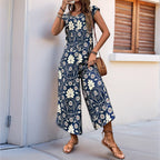 R&B | Lockerer Jumpsuit mit Blumendruck