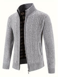 R&B | Strickcardigan mit Reißverschluss und Muster Acryl Bequem und Warm