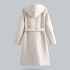 R&B | Damen Kapuzen Lang Trenchcoat