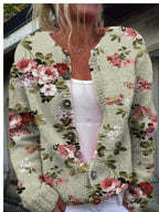 R&B | 3D Digital Gedruckte Strickjacke für Damen
