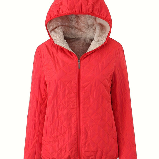 R&B | Steppjacke mit Kapuze und Reißverschluss