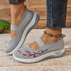 Blumenbestickte Mesh Slip-On Schuhe R&B R&B