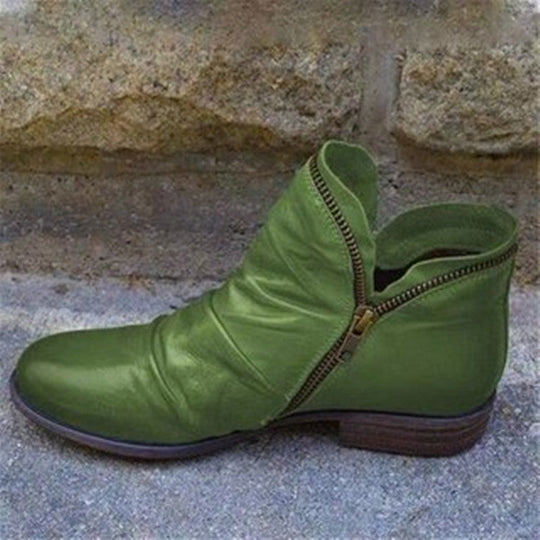 R&B | Lederstiefel mit Reißverschluss