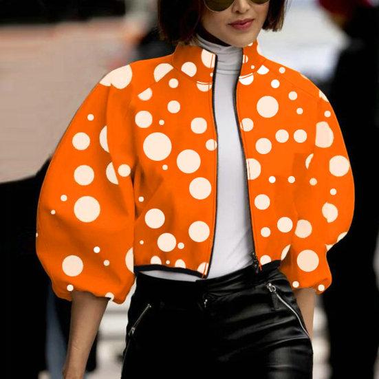 R&B | Bedruckte Jacke mit Reißverschluss