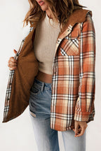 R&B | Gepunktete Jacke mit Kapuze Weiches Plüschfutter Perfekt für Kalte Tage