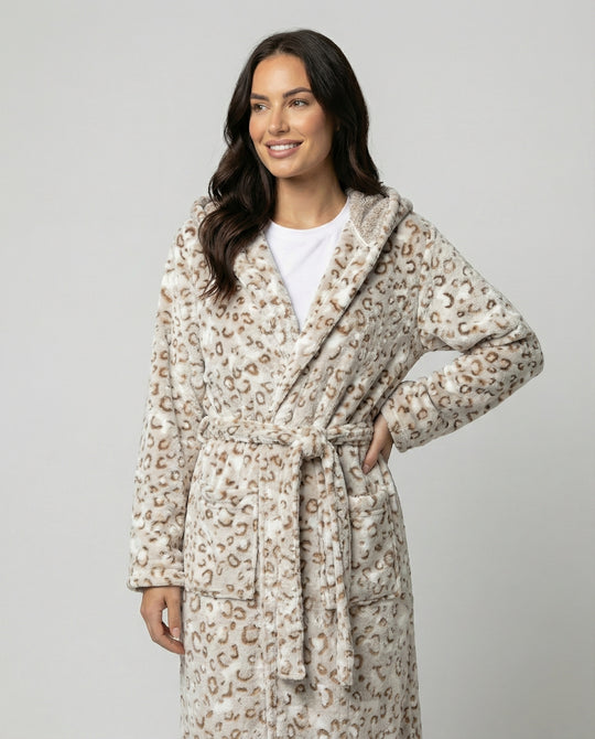 R&B | Robe mit Leopardmuster und Elegant Merkmalen