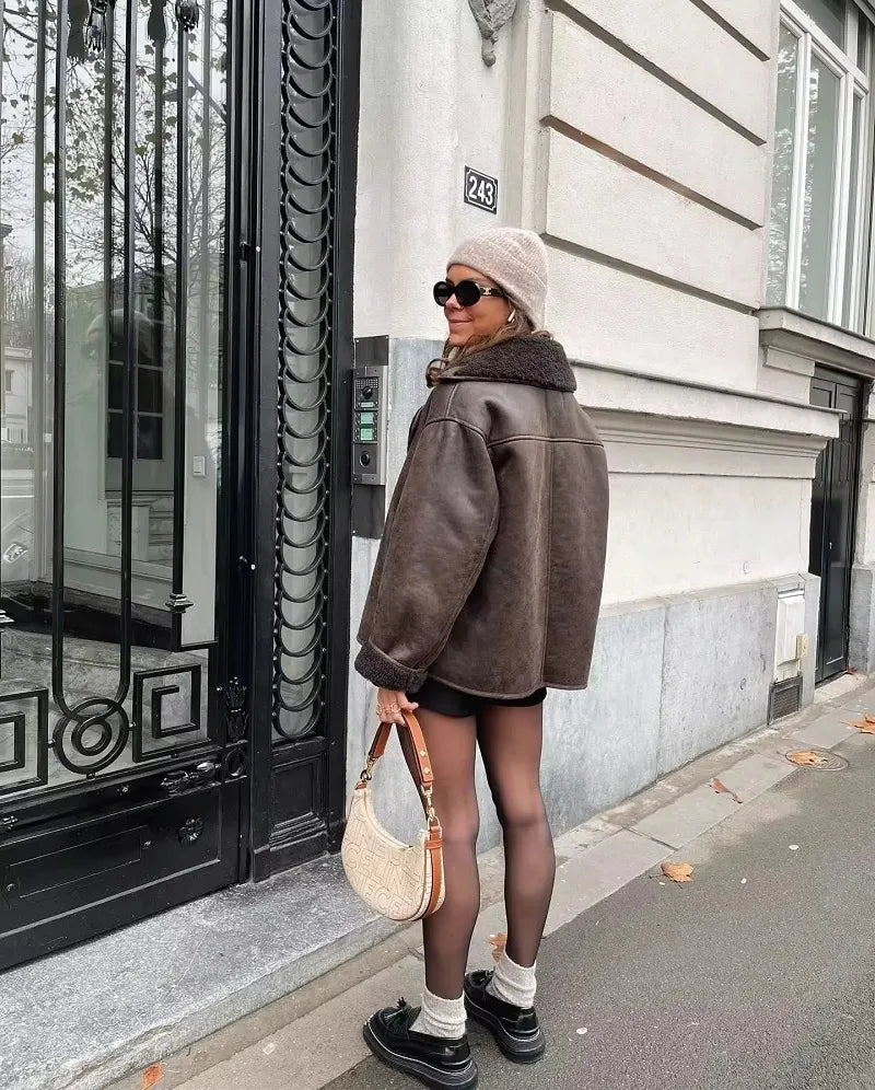 R&B | Lederjacke - Warm & Trendy