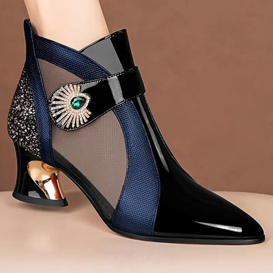 modische Damen-Schuhe, luftiges Mesh mit Kristallverzierung. Heidi Mode Heidi Mode