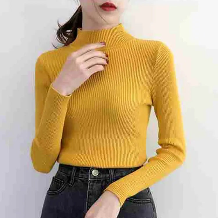 R&B | gerippter Wollpullover für Damen