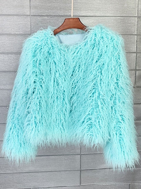 R&B | Eleganter Warmer Kunstpelzmantel Für Herbst Und Winter
