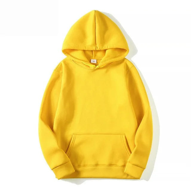 R&B | Unifarbener Kapuzenpullover Aus Baumwolle Für Frauen