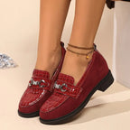 Damen-Loafer mit Metallkette R&B R&B