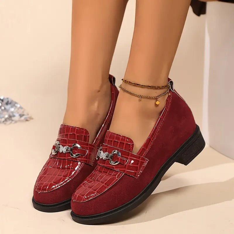 Damen-Loafer mit Metallkette R&B R&B