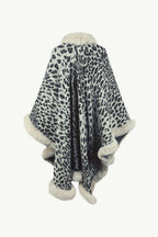 R&B | Leopardenmuster Offenes Poncho