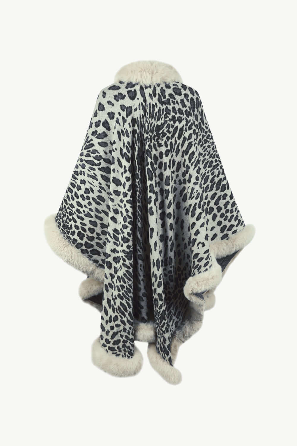 R&B | Leopardenmuster Offenes Poncho