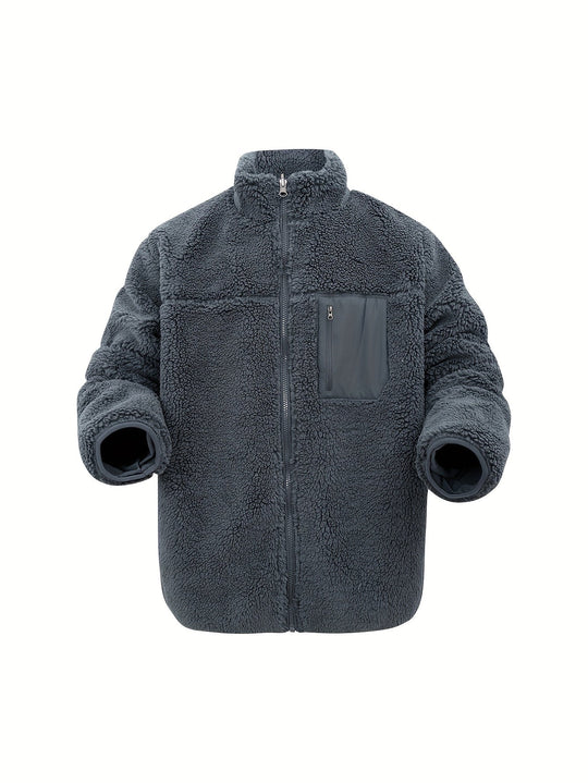 R&B | Hoher Hals Winter Teddyjacke