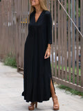 lange schlankmachende kleid für damen