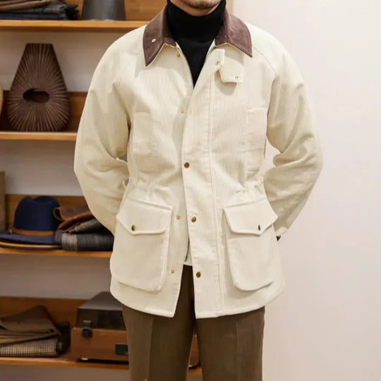 R&B | Luxuriöse Cordjacke für Herren im Herbststil