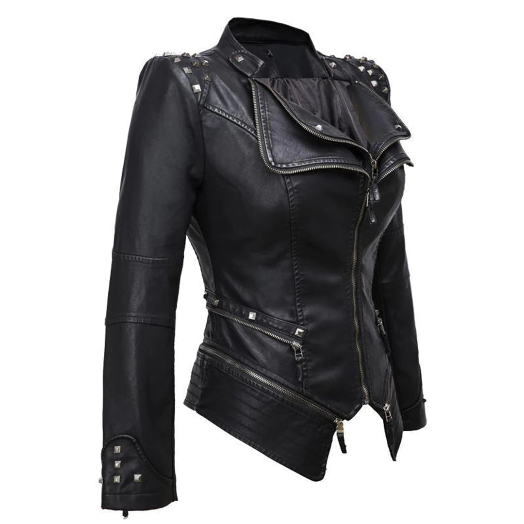 R&B | Slim Fit Biker jacke Für Damen Perfekt Für Alltag