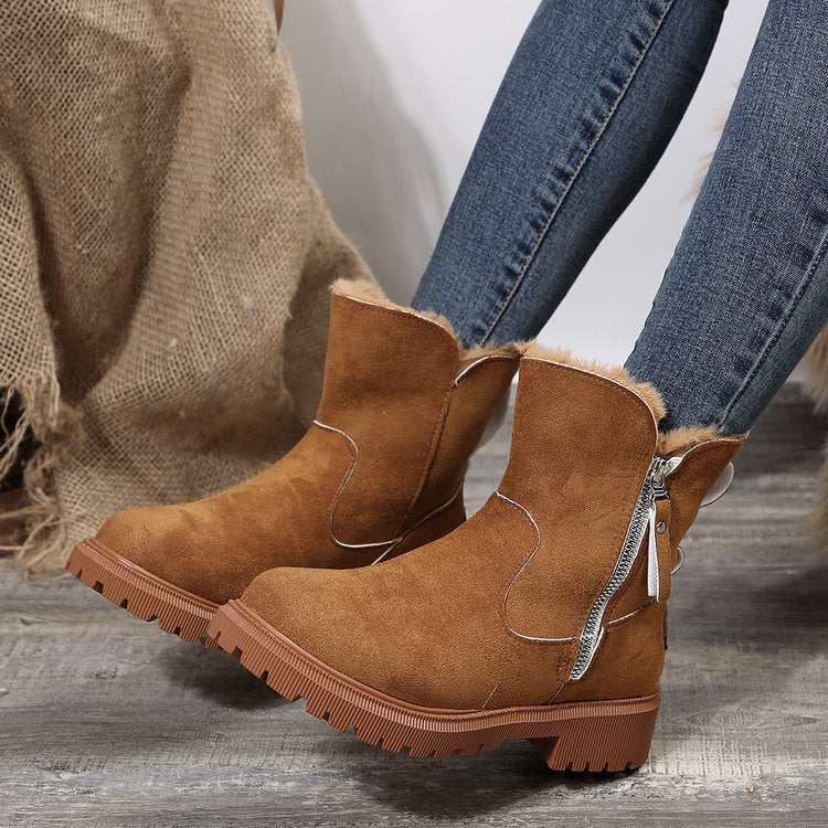 Damen-Winterstiefel aus Wolle R&B R&B