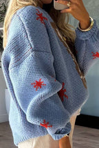 R&B | Weihnachtsstrickstiefel Rundhals Langarmpullover