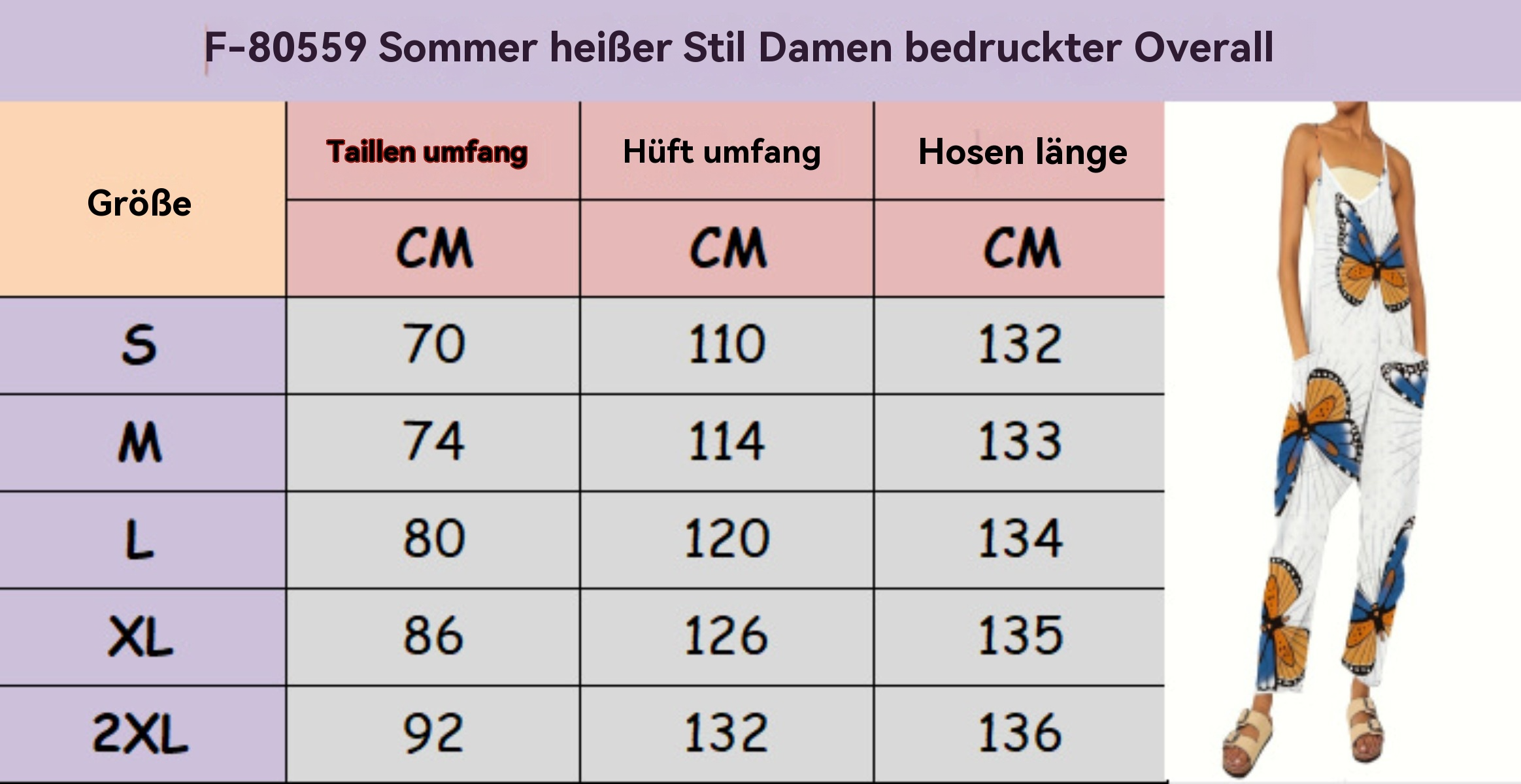R&B | Bedruckter lässiger ärmelloser lockerer Jumpsuit für Frauen