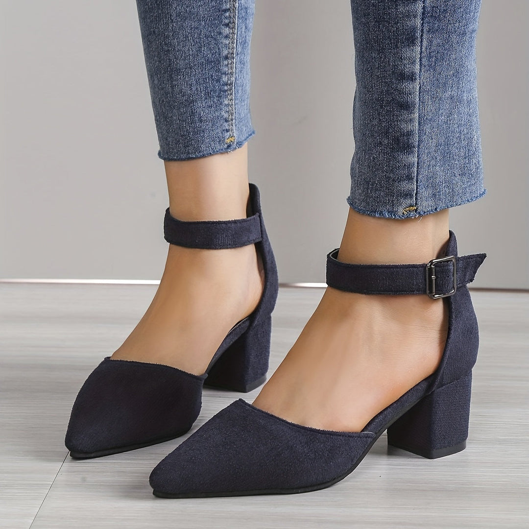 R&B | Damen Sandalen mit Blockabsatz Schnürung, mit Knöchelriemen, Elegant