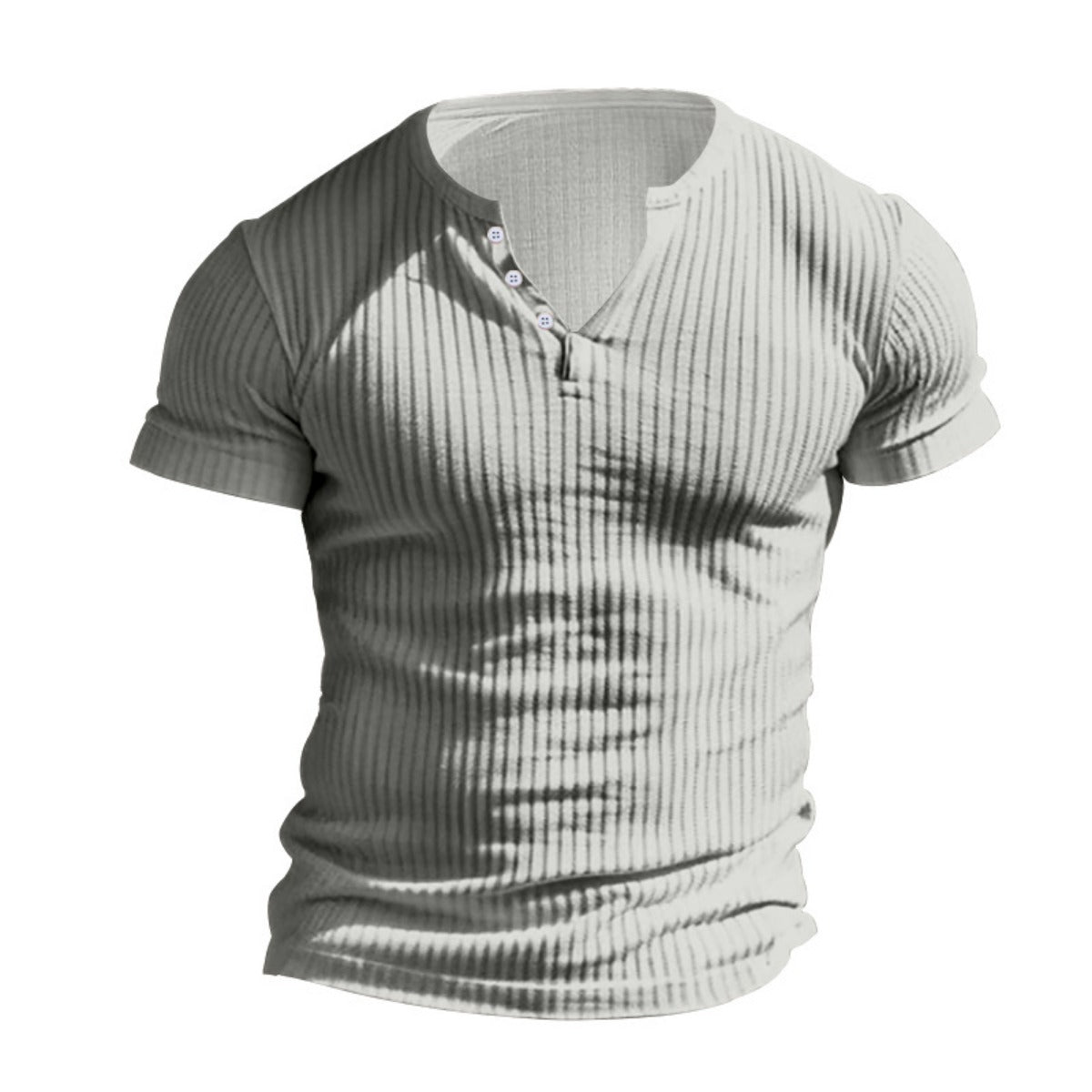 R&B | Einfarbig Lässig gestricktes T-Shirt