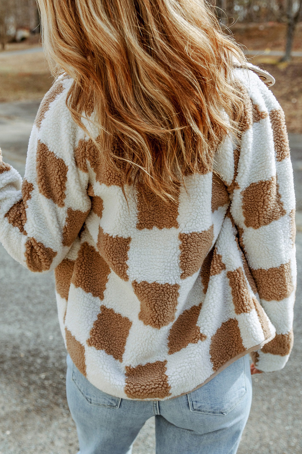 R&B | Gitter Sherpa Jacke Polyester Weich und Warm