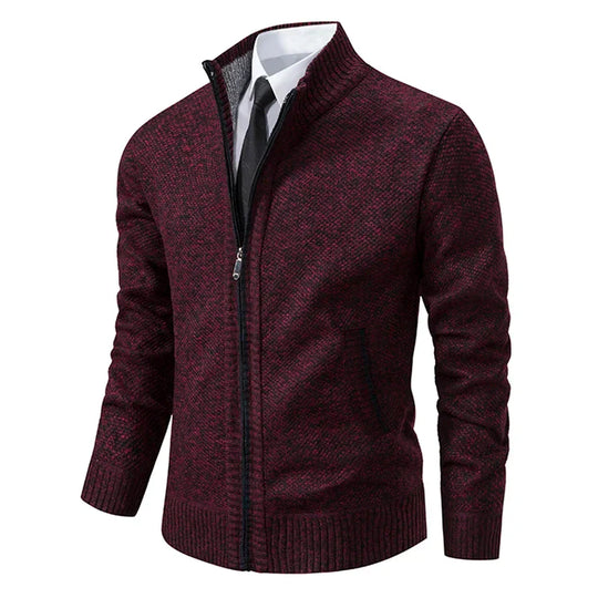R&B - Stilvolle und Bequeme Winter Fleece Jacke mit Reißverschluss für Männer