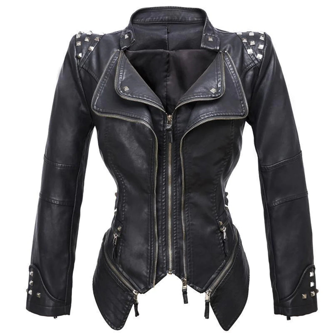 R&B | Slim Fit Biker jacke Für Damen Perfekt Für Alltag