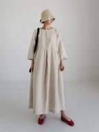 Lockeres kleid mit Seitentaschen