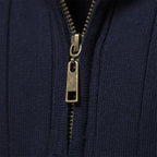R&B | Strickpullover mit Half-zip Wollmischung Warm, Klassisch