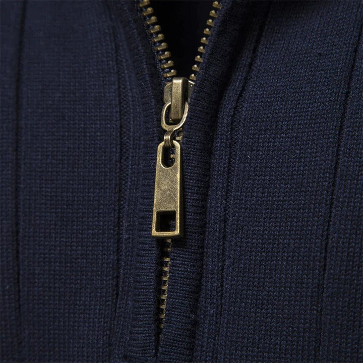 R&B | Strickpullover mit Half-zip Wollmischung Warm, Klassisch