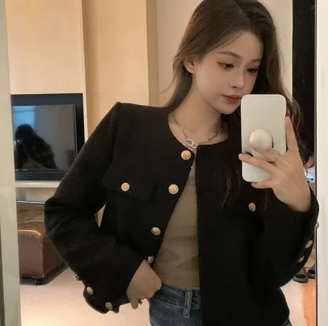 R&B | Tweed-Blazer Herbst-Oberbekleidung