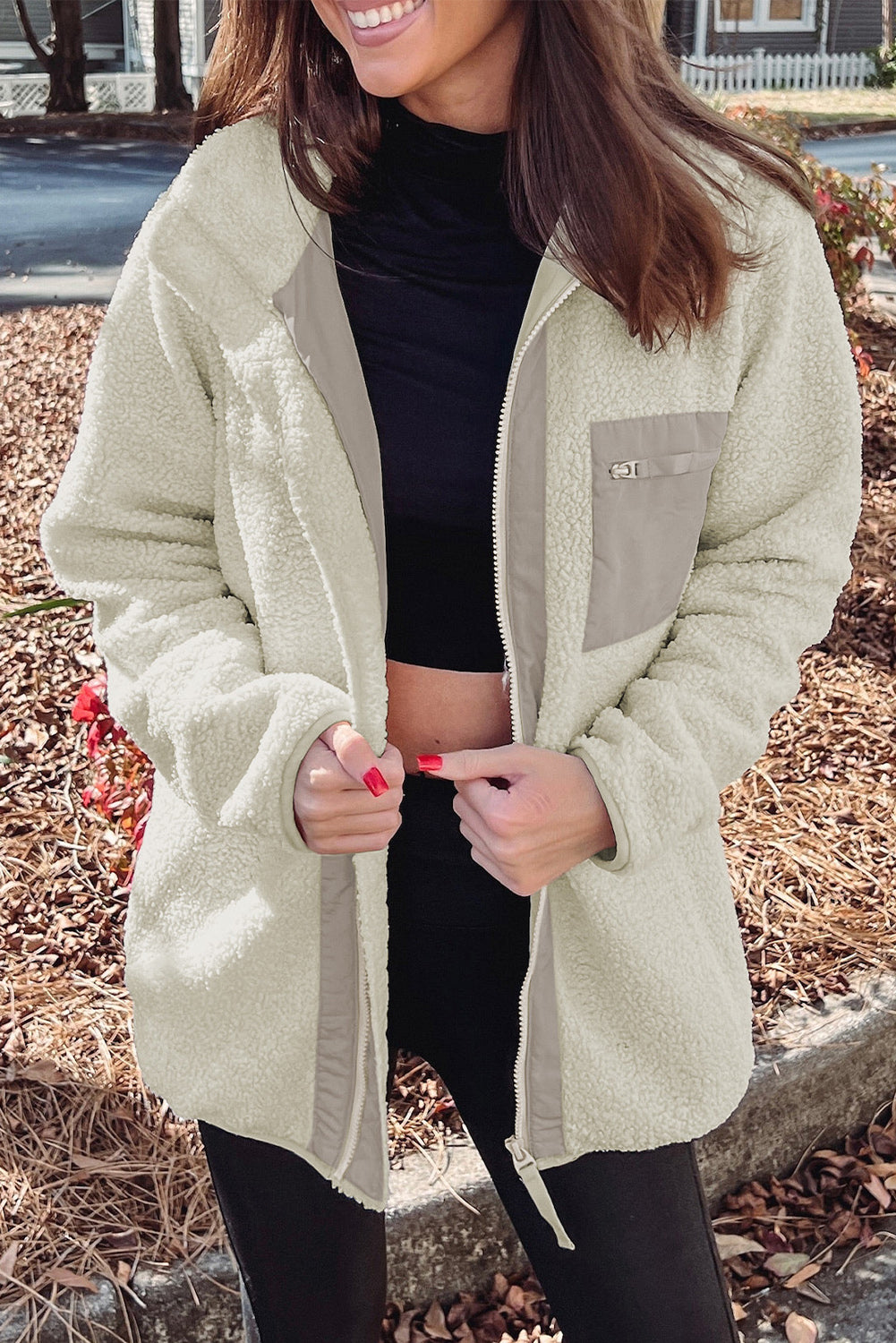 R&B | Weiche Fleecejacke mit Reißverschluss Praktisch und Warm Perfekt für Den Alltag