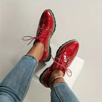 R&B | Lackschuhe Im Oxford-Stil mit Klobiger Sohle für Damen