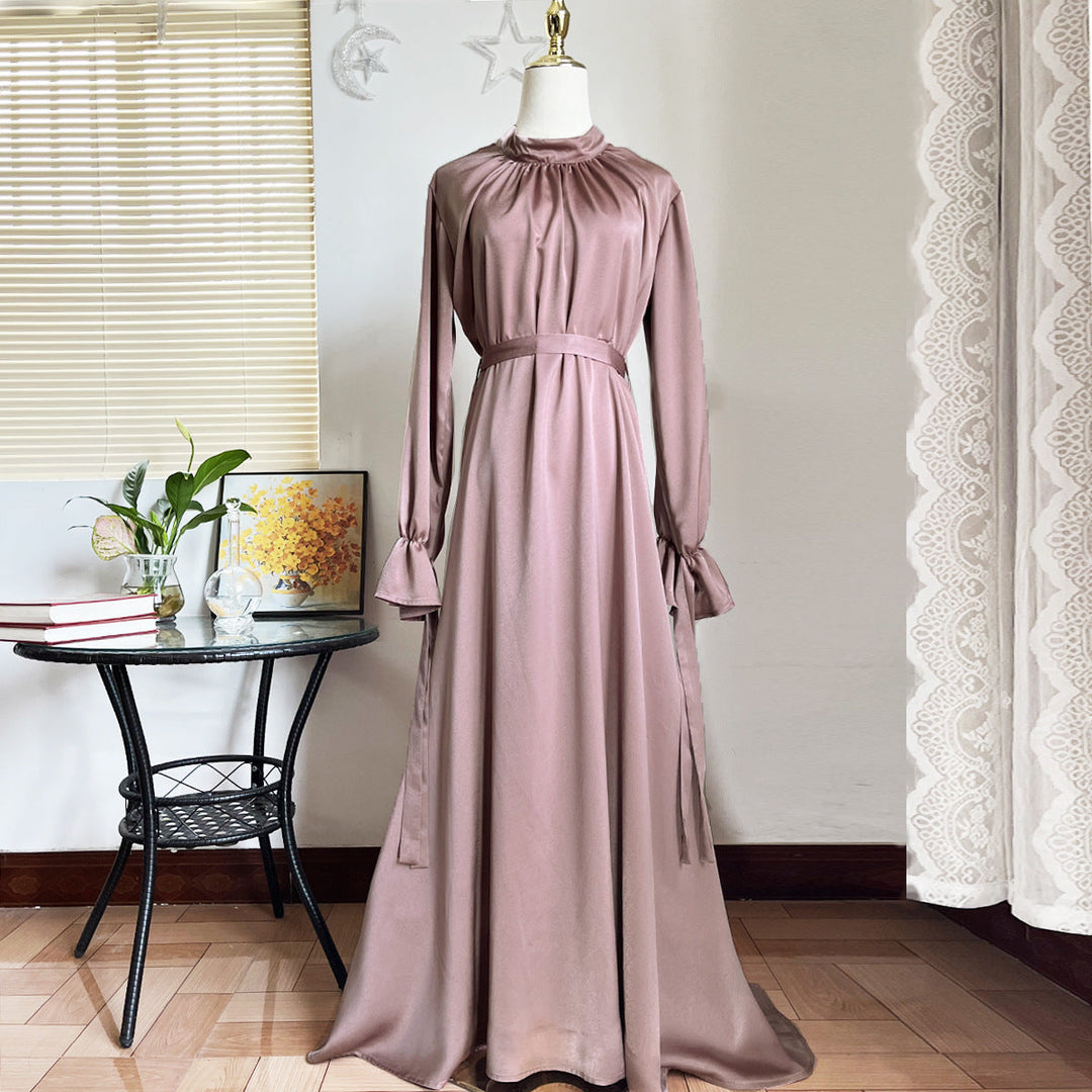R&B | Elegant Satin Gebundenes Kleid
