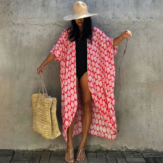 R&B | Glamouröse Sonnenschutz Resort Strandkleid Cover Up