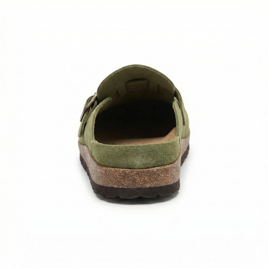 Clogs - Damen Retro Wildleder Slip-On Mule R&B